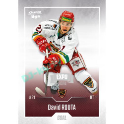 2022/23 Goal Cards Chance Liga 2. série #255 David Routa Expo Ostrava SILVER 1of2