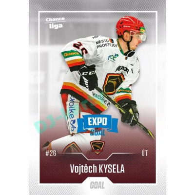 2022/23 Goal Cards Chance Liga 2. série #256 Vojtěch Kysela Expo Blue x/4