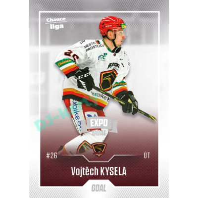 2022/23 Goal Cards Chance Liga 2. série #256 Vojtěch Kysela Expo Ostrava SILVER 1of2