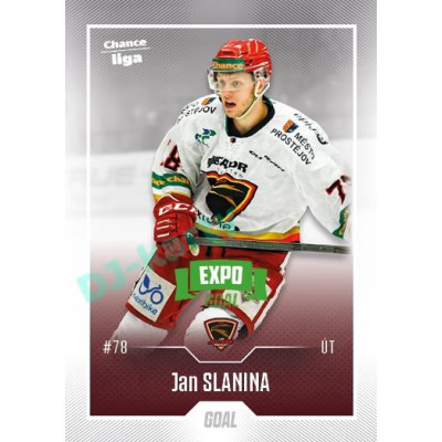 2022/23 Goal Cards Chance Liga 2. série #257 Jan Slanina Expo Green x/4