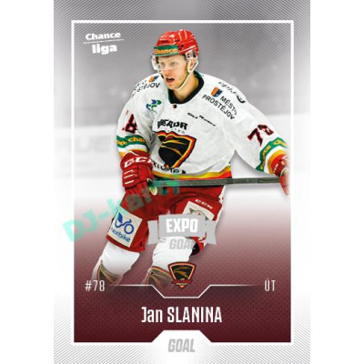 2022/23 Goal Cards Chance Liga 2. série #257 Jan Slanina Expo Ostrava SILVER 1of2