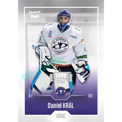 2022/23 Goal Cards Chance Liga 2. série #259 Daniel Král Expo Ostrava SILVER 1of2