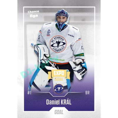 2022/23 Goal Cards Chance Liga 2. série #259 Daniel Král Expo Ostrava GOLD 1of2