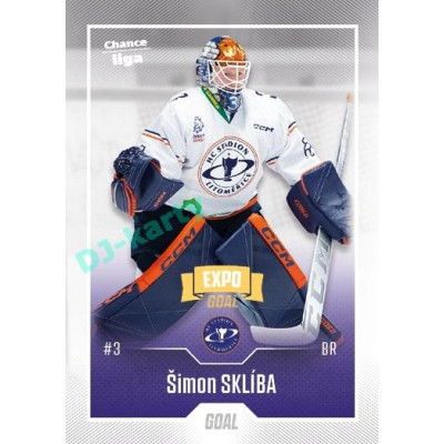 2022/23 Goal Cards Chance Liga 2. série #260 Šimon Sklíba Expo