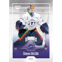 2022/23 Goal Cards Chance Liga 2. série #260 Šimon Sklíba Expo Ostrava SILVER 1of2