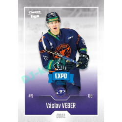 2022/23 Goal Cards Chance Liga 2. série #261 Václav Veber Expo Blue x/4
