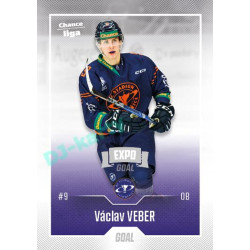 2022/23 Goal Cards Chance Liga 2. série #261 Václav Veber Expo Ostrava SILVER 1of2
