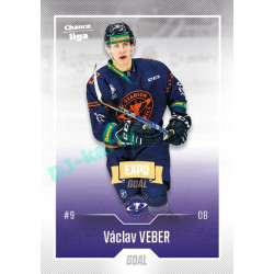 2022/23 Goal Cards Chance Liga 2. série #261 Václav Veber Expo Ostrava GOLD 1of2