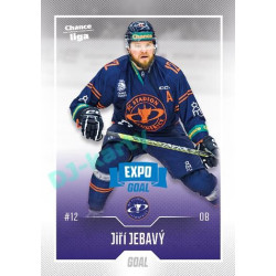 2022/23 Goal Cards Chance Liga 2. série #262 Jiří Jebavý Expo Blue x/4