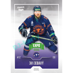 2022/23 Goal Cards Chance Liga 2. série #262 Jiří Jebavý Expo Green x/4