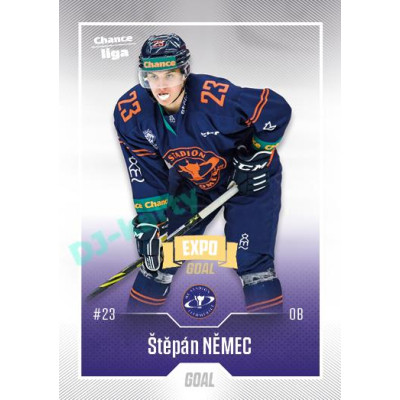 2022/23 Goal Cards Chance Liga 2. série #264 Štěpán Němec Expo Ostrava GOLD 1of2