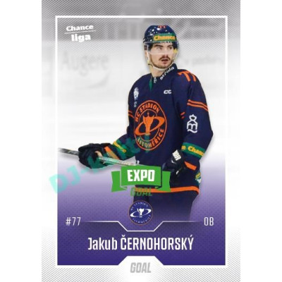 2022/23 Goal Cards Chance Liga 2. série #265 Jakub Černohorský Expo Green x/4