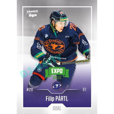 2022/23 Goal Cards Chance Liga 2. série #267 Filip Pártl Expo Green x/4