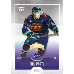 2022/23 Goal Cards Chance Liga 2. série #267 Filip Pártl Expo Ostrava GOLD 1of2