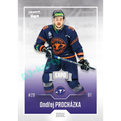2022/23 Goal Cards Chance Liga 2. série #268 Ondřej Procházka Expo Ostrava SILVER 1of2