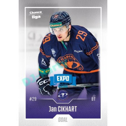 2022/23 Goal Cards Chance Liga 2. série #269 Jan Cikhart Expo Blue x/4
