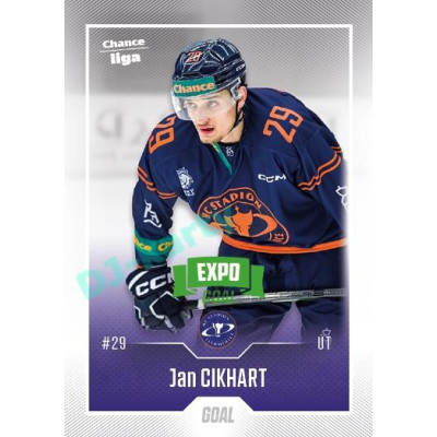 2022/23 Goal Cards Chance Liga 2. série #269 Jan Cikhart Expo Green x/4