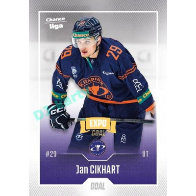 2022/23 Goal Cards Chance Liga 2. série #269 Jan Cikhart Expo