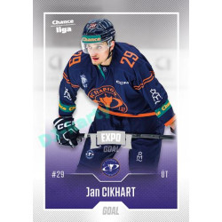 2022/23 Goal Cards Chance Liga 2. série #269 Jan Cikhart Expo Ostrava SILVER 1of2