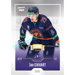 2022/23 Goal Cards Chance Liga 2. série #269 Jan Cikhart Expo Ostrava GOLD 1of2