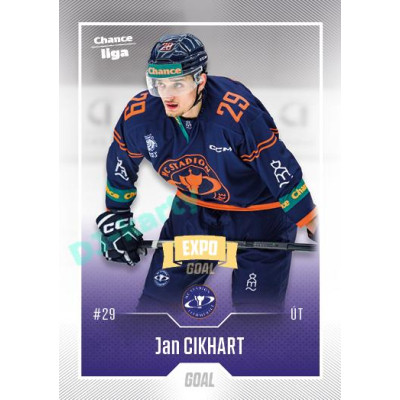 2022/23 Goal Cards Chance Liga 2. série #269 Jan Cikhart Expo Ostrava GOLD 1of2