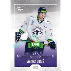 2022/23 Goal Cards Chance Liga 2. série #270 Vojtěch Jiruš Expo Green x/4