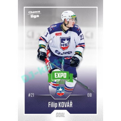 2022/23 Goal Cards Chance Liga 2. série #276 Filip Kovář Expo Green x/4