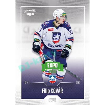 2022/23 Goal Cards Chance Liga 2. série #276 Filip Kovář Expo Green x/4