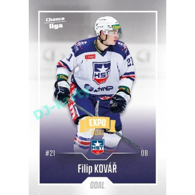 2022/23 Goal Cards Chance Liga 2. série #276 Filip Kovář Expo