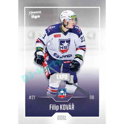 2022/23 Goal Cards Chance Liga 2. série #276 Filip Kovář Expo Ostrava SILVER 1of2