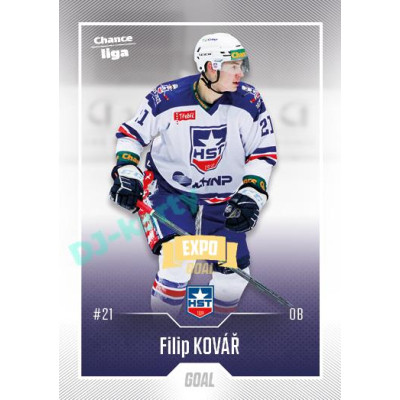 2022/23 Goal Cards Chance Liga 2. série #276 Filip Kovář Expo Ostrava GOLD 1of2