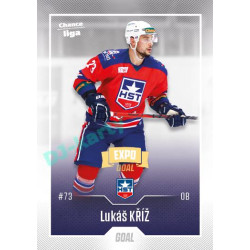 2022/23 Goal Cards Chance Liga 2. série #277 Lukáš Kříž Expo Ostrava GOLD 1of2