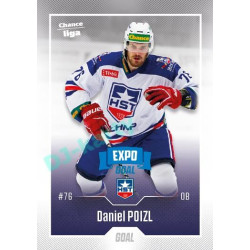 2022/23 Goal Cards Chance Liga 2. série #278 Daniel Poizl Expo Blue x/4