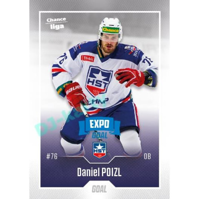 2022/23 Goal Cards Chance Liga 2. série #278 Daniel Poizl Expo Blue x/4