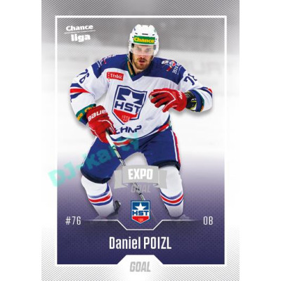 2022/23 Goal Cards Chance Liga 2. série #278 Daniel Poizl Expo Ostrava SILVER 1of2
