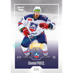 2022/23 Goal Cards Chance Liga 2. série #278 Daniel Poizl Expo Ostrava GOLD 1of2