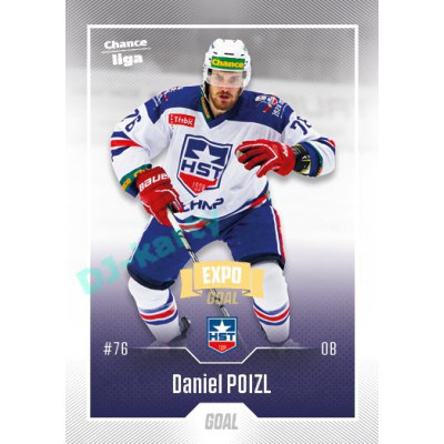 2022/23 Goal Cards Chance Liga 2. série #278 Daniel Poizl Expo Ostrava GOLD 1of2