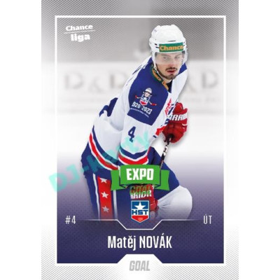 2022/23 Goal Cards Chance Liga 2. série #279 Matěj Novák Expo Green x/4