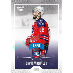 2022/23 Goal Cards Chance Liga 2. série #280 David Michálek Expo Blue x/4