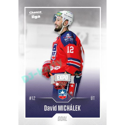 2022/23 Goal Cards Chance Liga 2. série #280 David Michálek Expo Ostrava SILVER 1of2