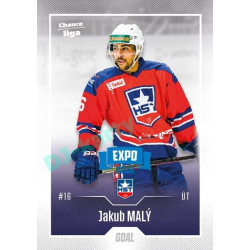 2022/23 Goal Cards Chance Liga 2. série #281 Jakub Malý Expo Blue x/4