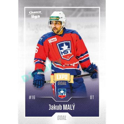 2022/23 Goal Cards Chance Liga 2. série #281 Jakub Malý Expo Ostrava GOLD 1of2