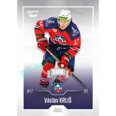 2022/23 Goal Cards Chance Liga 2. série #282 Václav Krliš Expo Ostrava SILVER 1of2