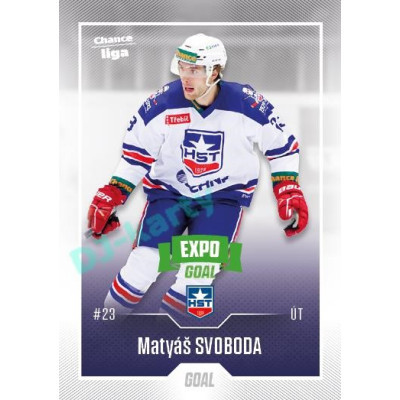 2022/23 Goal Cards Chance Liga 2. série #283 Matyáš Svoboda Expo Green x/4