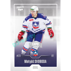 2022/23 Goal Cards Chance Liga 2. série #283 Matyáš Svoboda Expo Ostrava SILVER 1of2