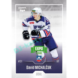 2022/23 Goal Cards Chance Liga 2. série #284 David Michalčuk Expo Green x/4