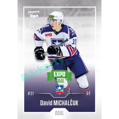 2022/23 Goal Cards Chance Liga 2. série #284 David Michalčuk Expo Green x/4