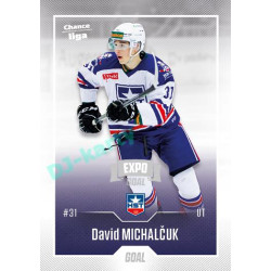 2022/23 Goal Cards Chance Liga 2. série #284 David Michalčuk Expo Ostrava SILVER 1of2