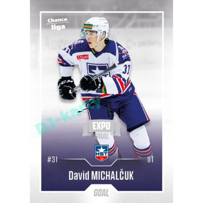 2022/23 Goal Cards Chance Liga 2. série #284 David Michalčuk Expo Ostrava SILVER 1of2