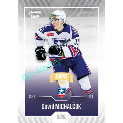 2022/23 Goal Cards Chance Liga 2. série #284 David Michalčuk Expo Ostrava GOLD 1of2